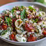 Summer Pasta Salad Caprese Basil