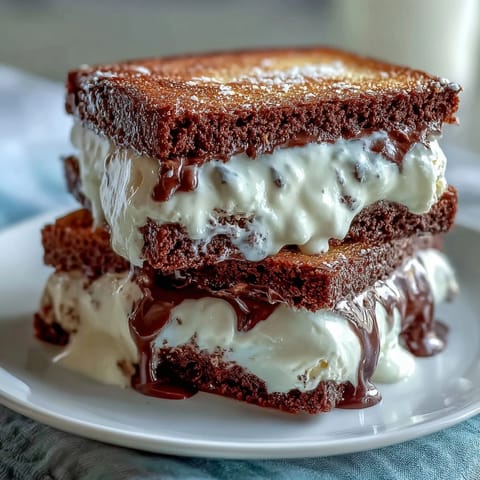 Creamy vanilla bean ice cream sandwiched between rich espresso cookies, a frozen twist on classic frappuccino flavors.