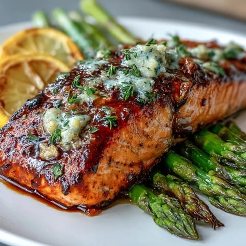 Garlic Butter Salmon Asparagus