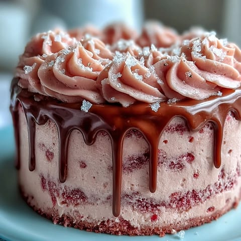 Bridal Shower Rosé Velvet Cake