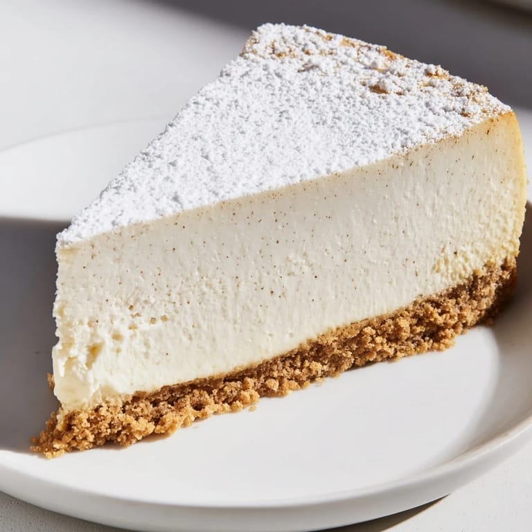 Indulgent, classic New York Cheesecake, topped with optional sour cream, ready to serve and savor.