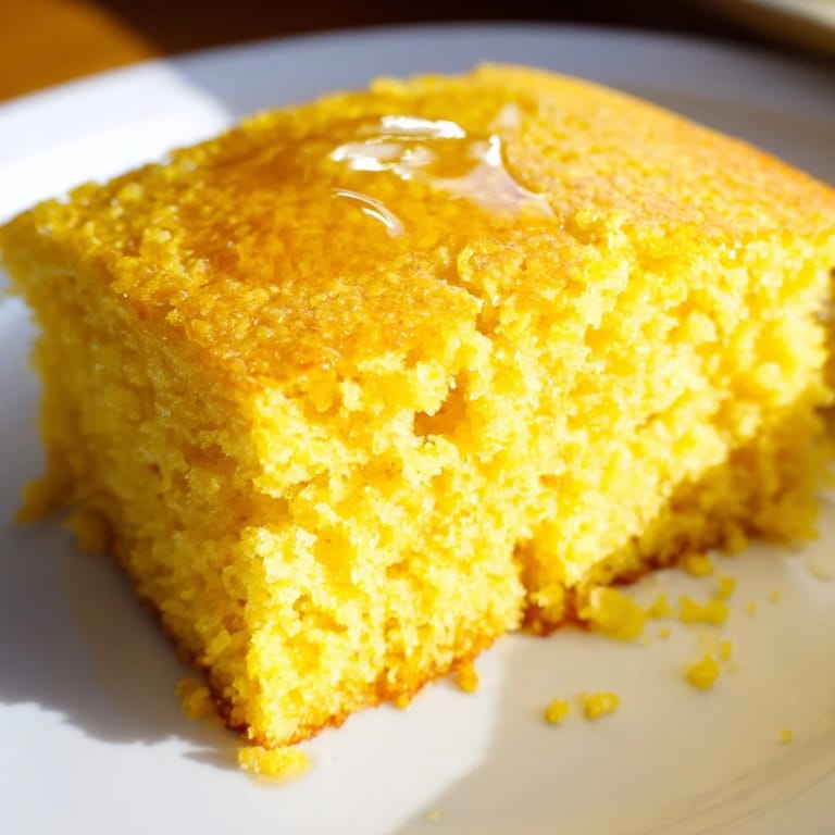 Warm cornbread slices showing a tender crumb, ideal served alongside flavorful chili or barbecue.