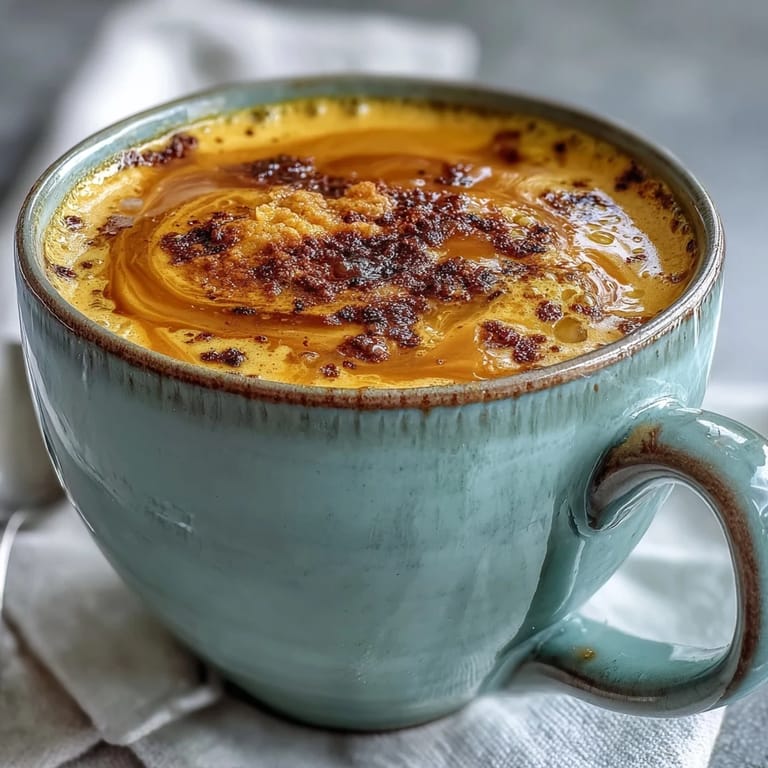 Steaming Turmeric and Golden Milk served in a rustic mug beside oat cookies for dipping.