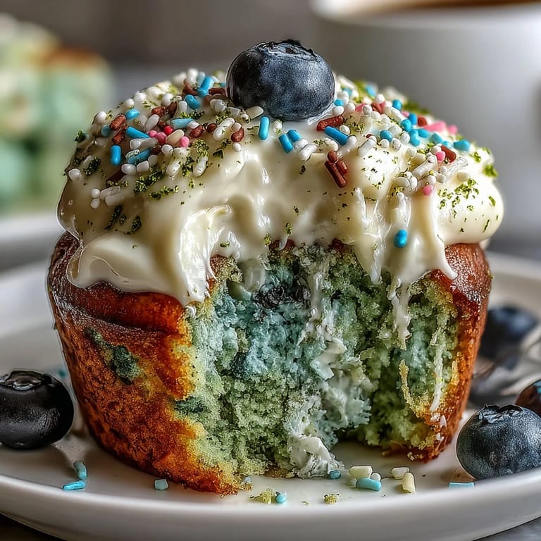 Decadent smash cake style mini matcha birthday cake, perfect for celebratory brunch moments.