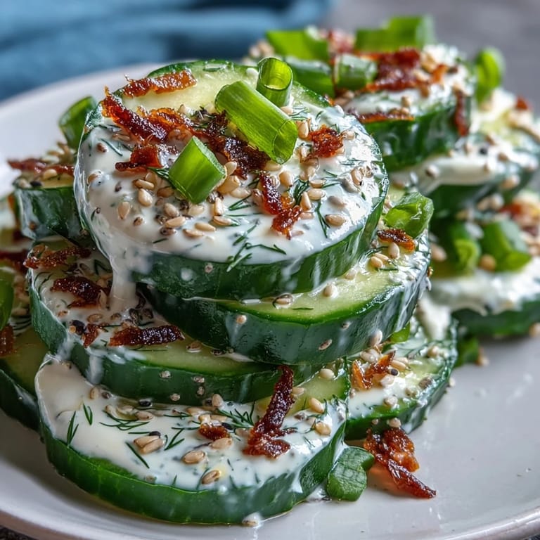 Enjoy this vibrant TikTok Cucumber Salad, a cool, flavorful, and quick appetizer.