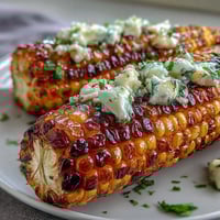 Fresh corn on the cob, steamed in the microwave, brushed with rich garlic butter and sprinkled with parsley for a quick and savory side dish.